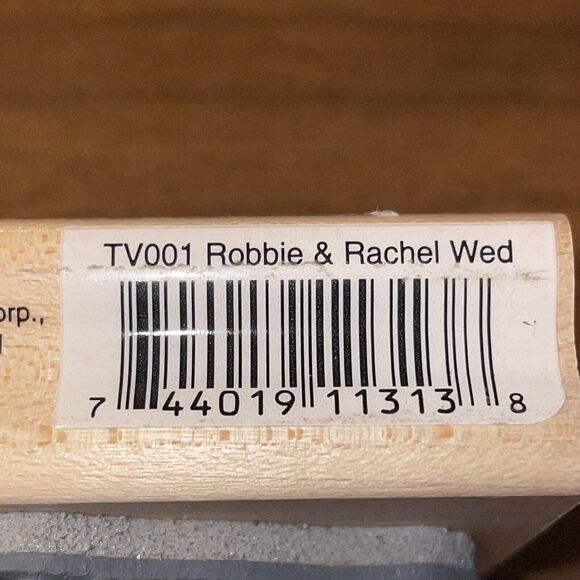 Stampendous Rubber Stamps 1998 Robbie And Rachel Wed TV001 Cherished Teddies - Picture 5 of 12